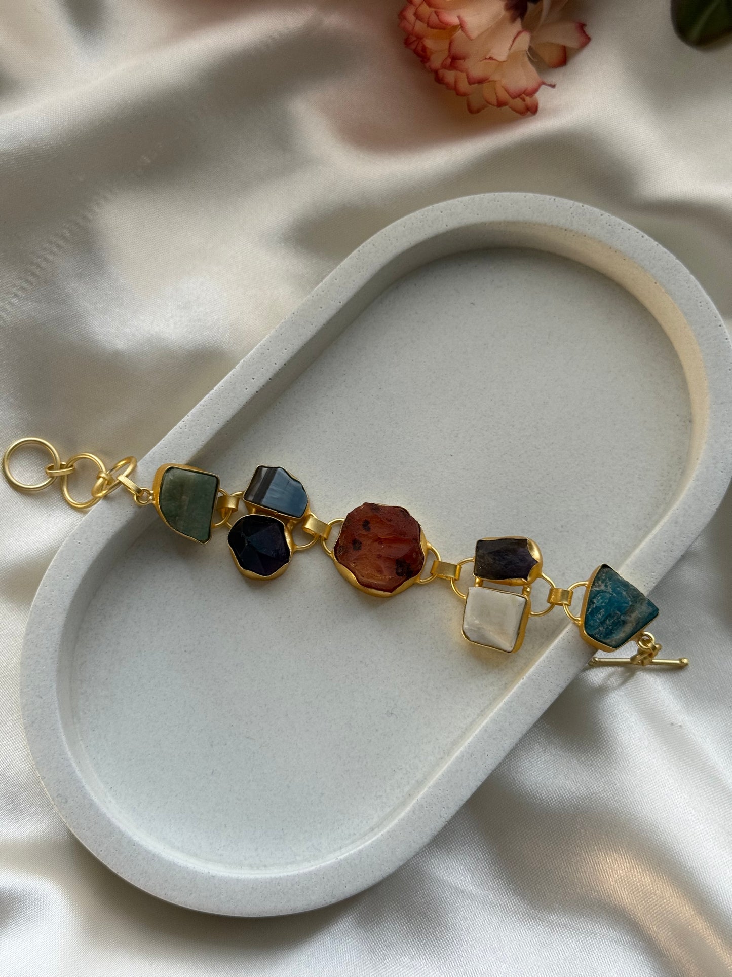 Raw Stone Anti-Tarnish Bracelet