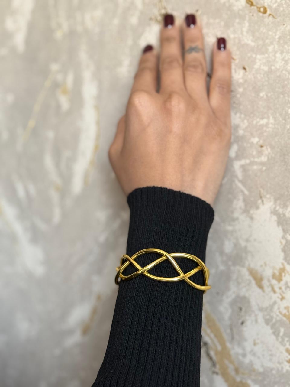 Braided Handcuff Bracelet