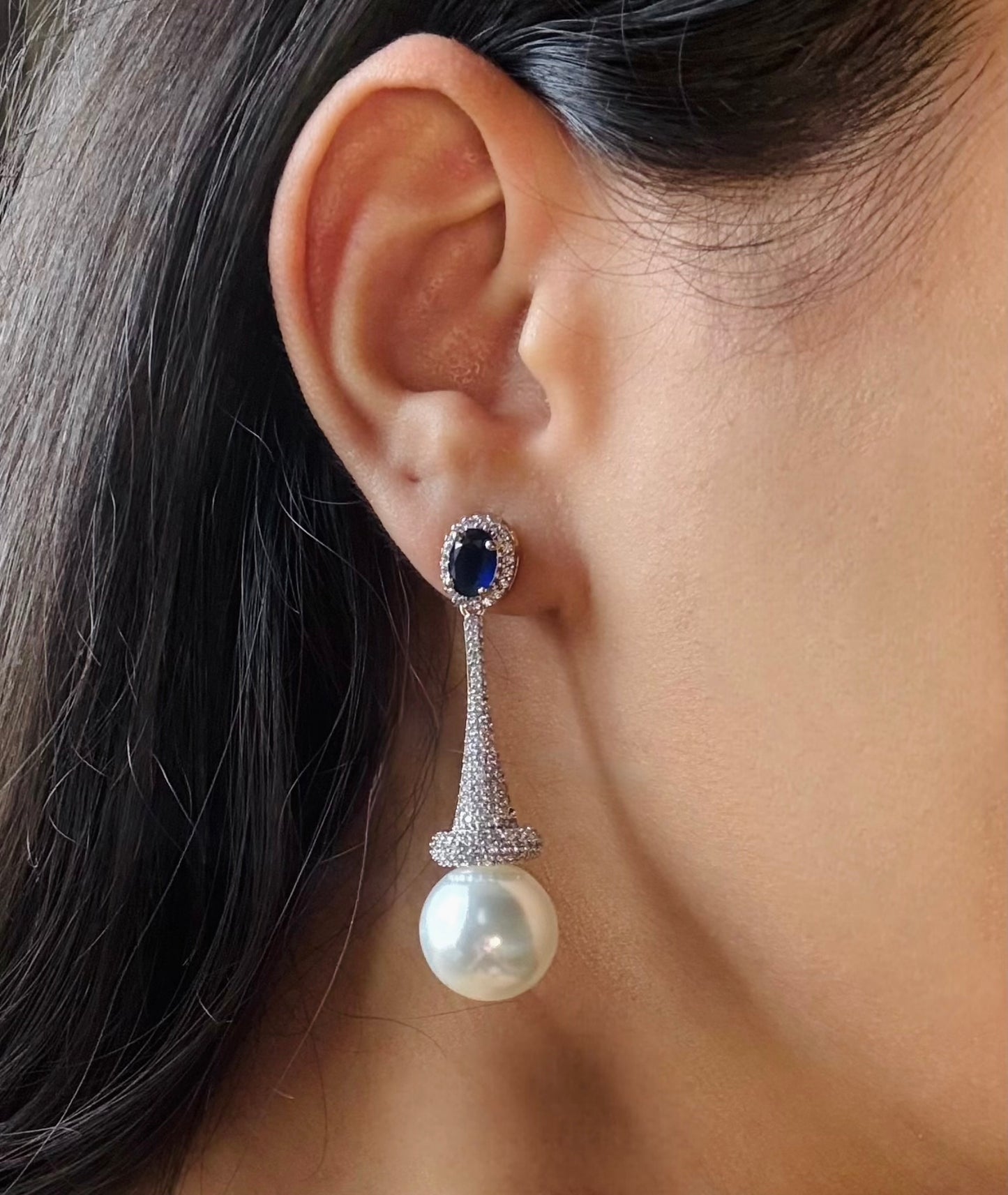 ZARIYA CZ DESIGNER EARRINGS