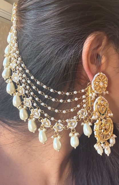 KAASHVI EARRINGS WITH SAHARA EARCHAIN