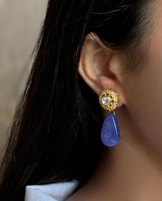 Pear Shaped Stone Earring