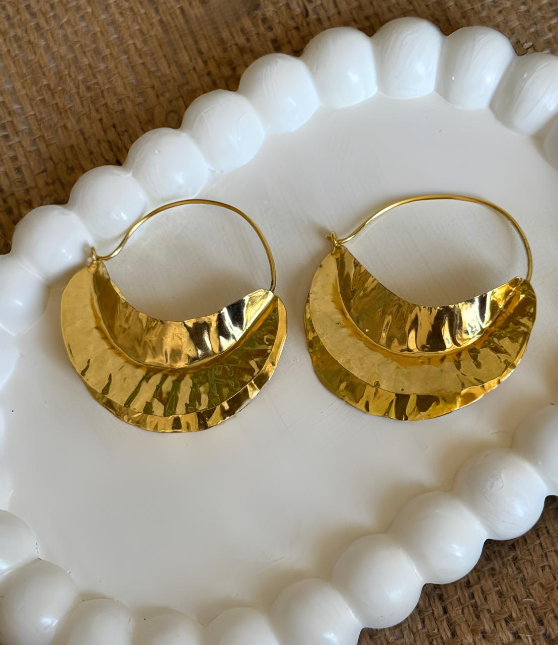 Fulani Golden Hoops