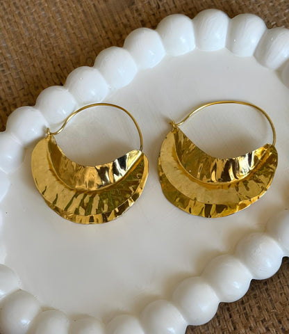 Fulani Golden Hoops